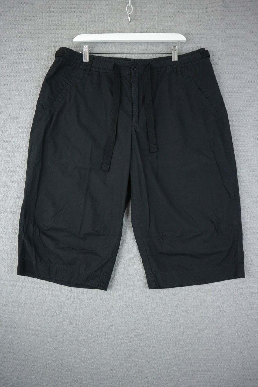 Barkers Womens Black Drawstring Shorts Bermuda Casual Cotton 38W